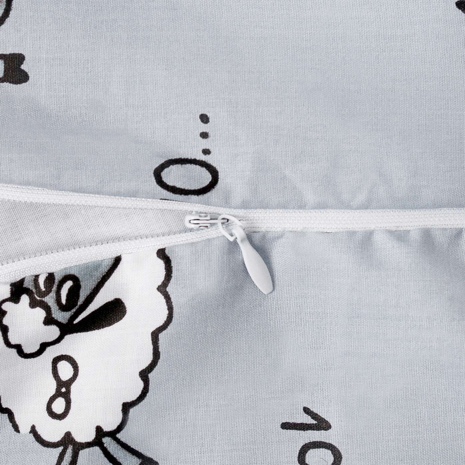 Наволочка к подушке для беременных Amarobaby Exclusive Soft Collection 101 Барашек Серый - фото 5