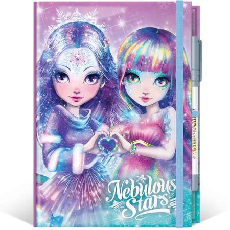 Блокнот Nebulous Stars 2в1 в жестком переплете на резинке с гелевой ручкой серия Iceana 11579-1_NSDA