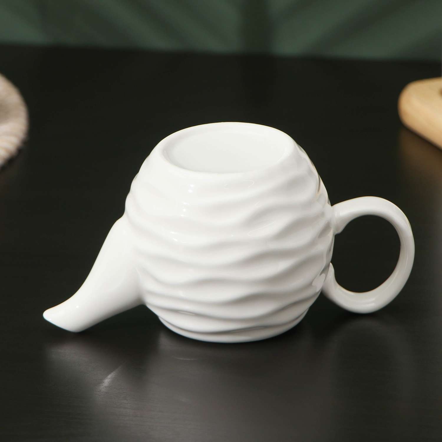 Заварочный чайник Sima-Land керамический BellaTenero «Волна» 250 мл цвет белый - фото 6