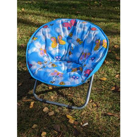 Кресло раскладное со спинкой TUTTO HOT небесно-голубой