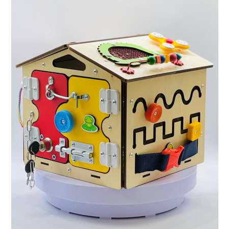 Бизиборд KimToys Домик-игрушка для девочек и мальчиков
