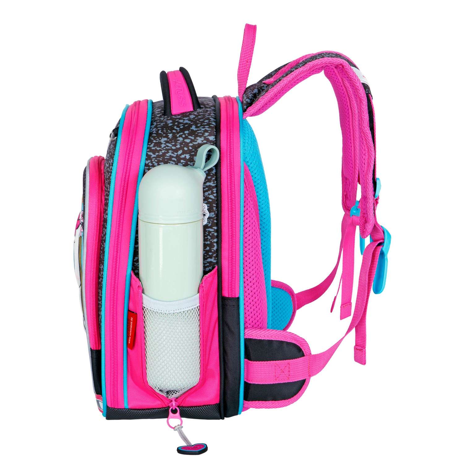 Рюкзак школьный ACROSS с наполнением: мешок для обуви пенал папка и брелок - фото 5
