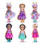 Набор игровой Sparkle Girlz Мини-куклы 6шт 100524