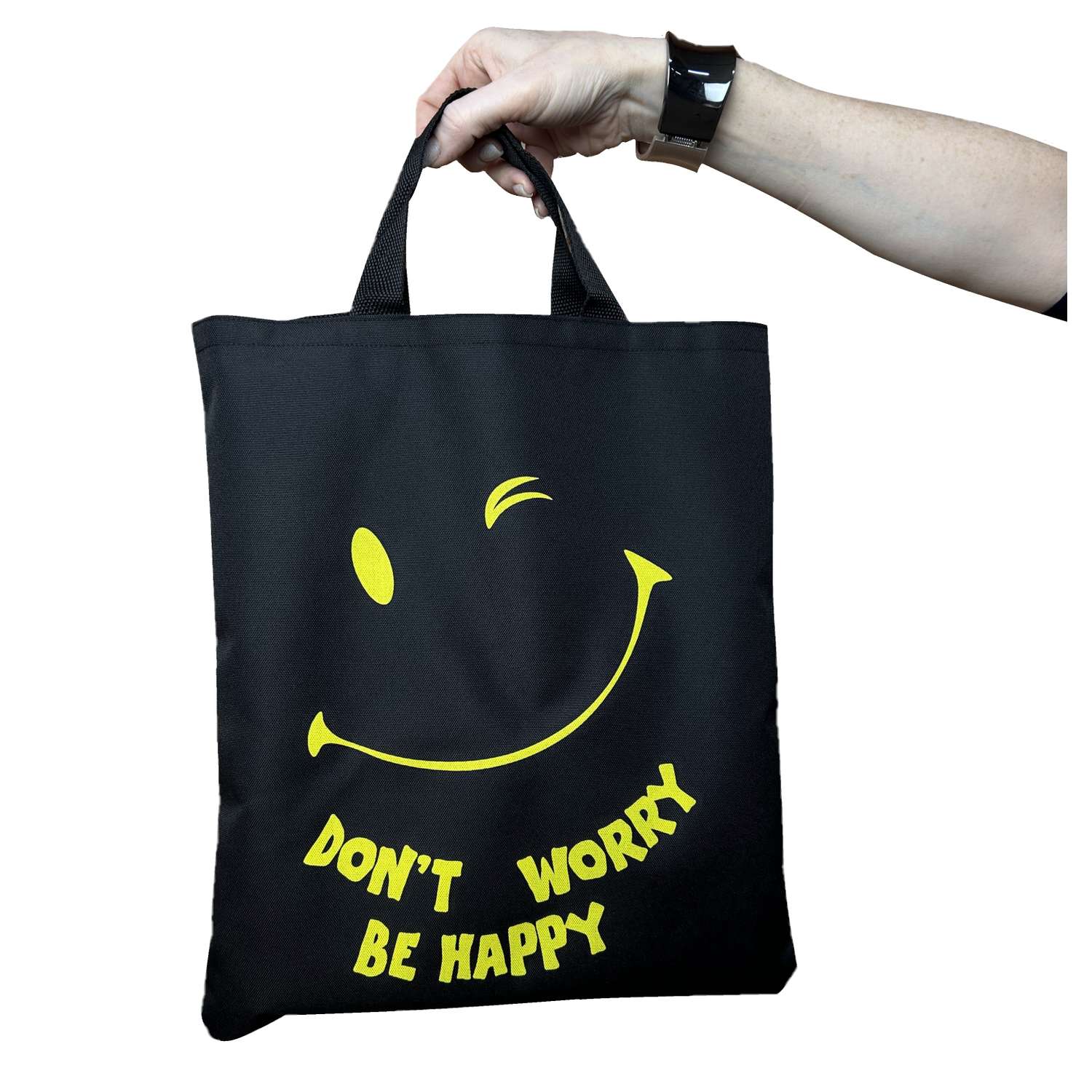 Сумка-шоппер Нескучные игры Dont worry be happy - фото 2