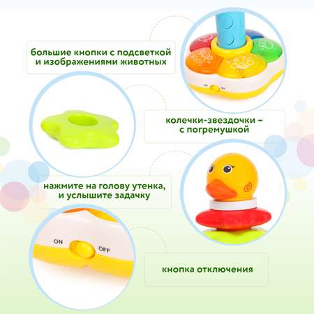 Игрушка BabyGo пирамидка Уточка