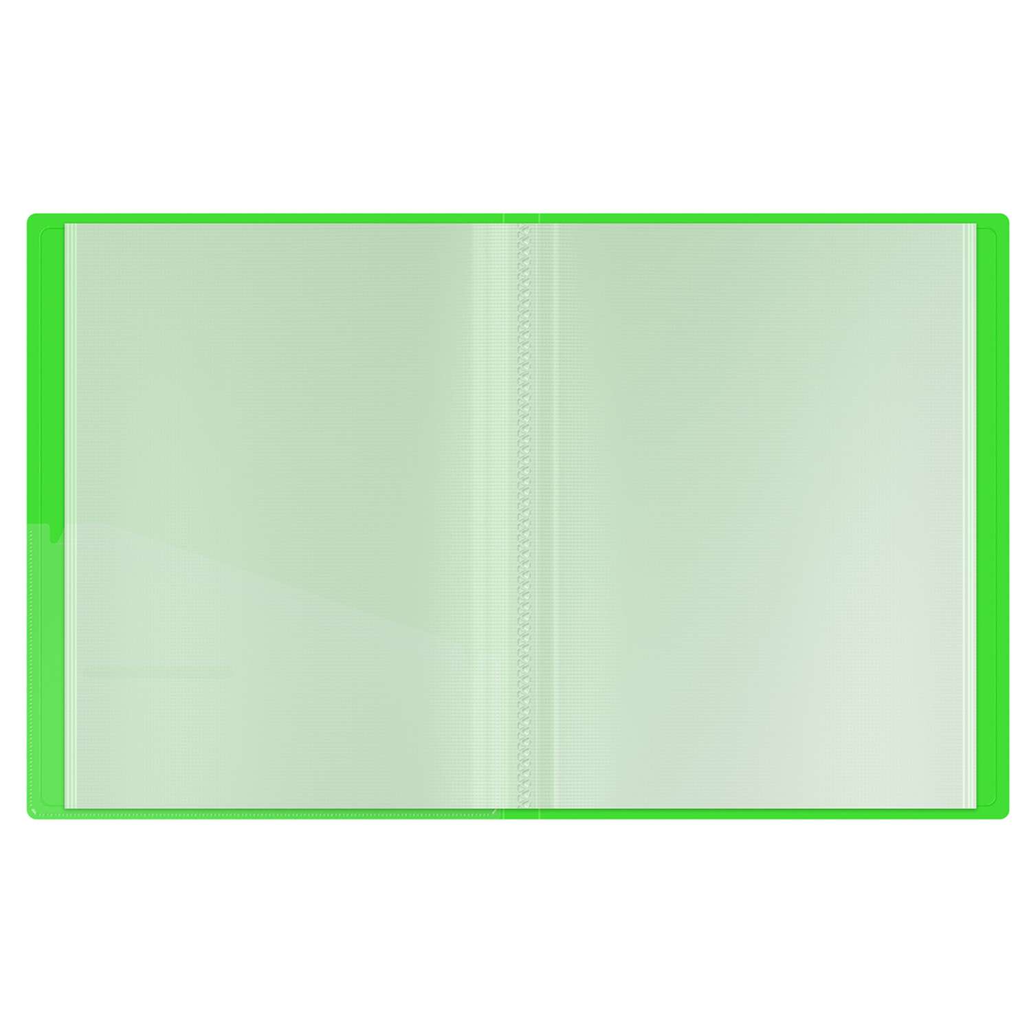 Папка с 60 вкладышами Berlingo Neon зеленый неон - фото 2