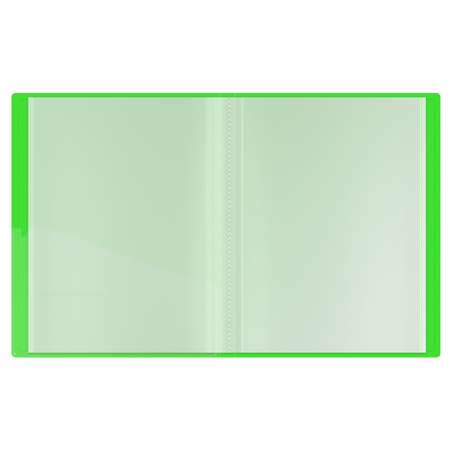 Папка с 60 вкладышами Berlingo Neon зеленый неон