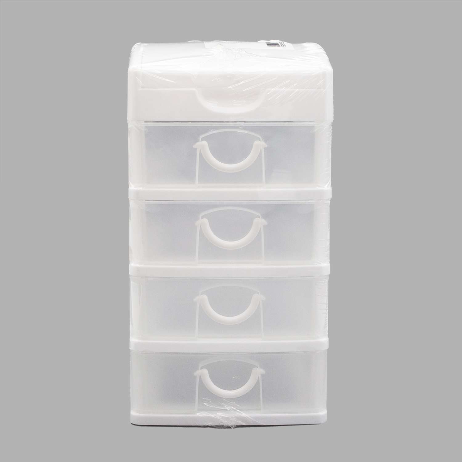 Контейнер Айрис пластиковый для мелочей в виде комода на 4 ящика 15.8 х 12.8 х 24.5 см - фото 2
