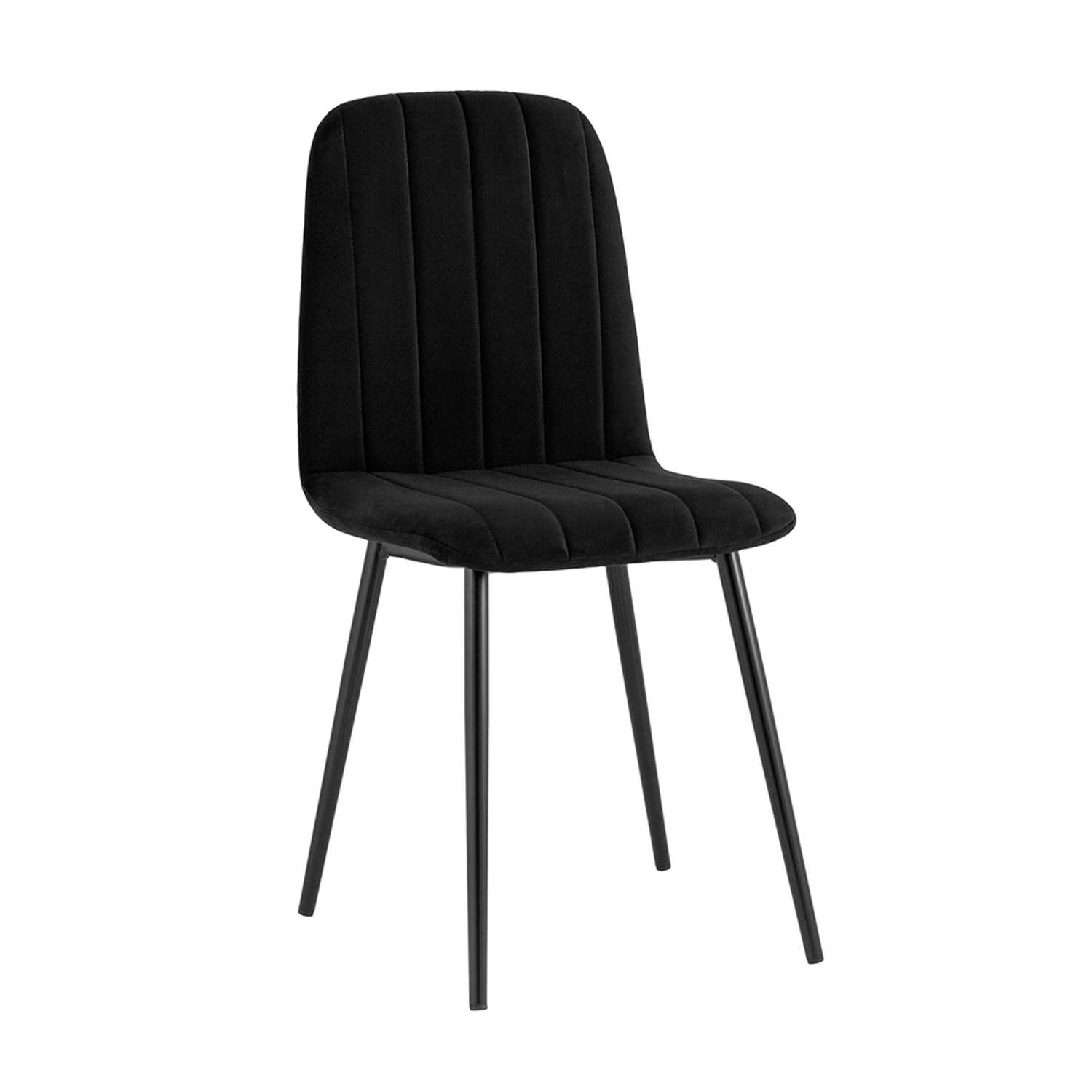 Комплект стульев Фабрикант 4 шт Easy велюр черный - фото 2