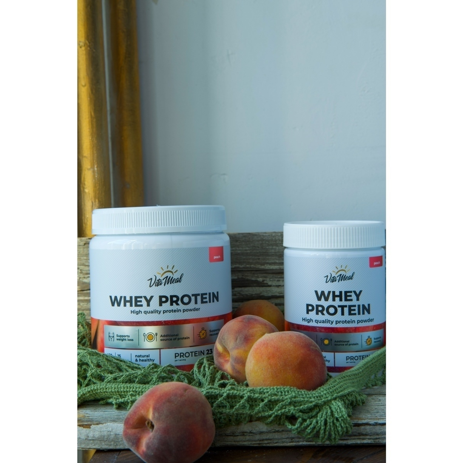Протеин сывороточный VitaMeal персик 450г - фото 5