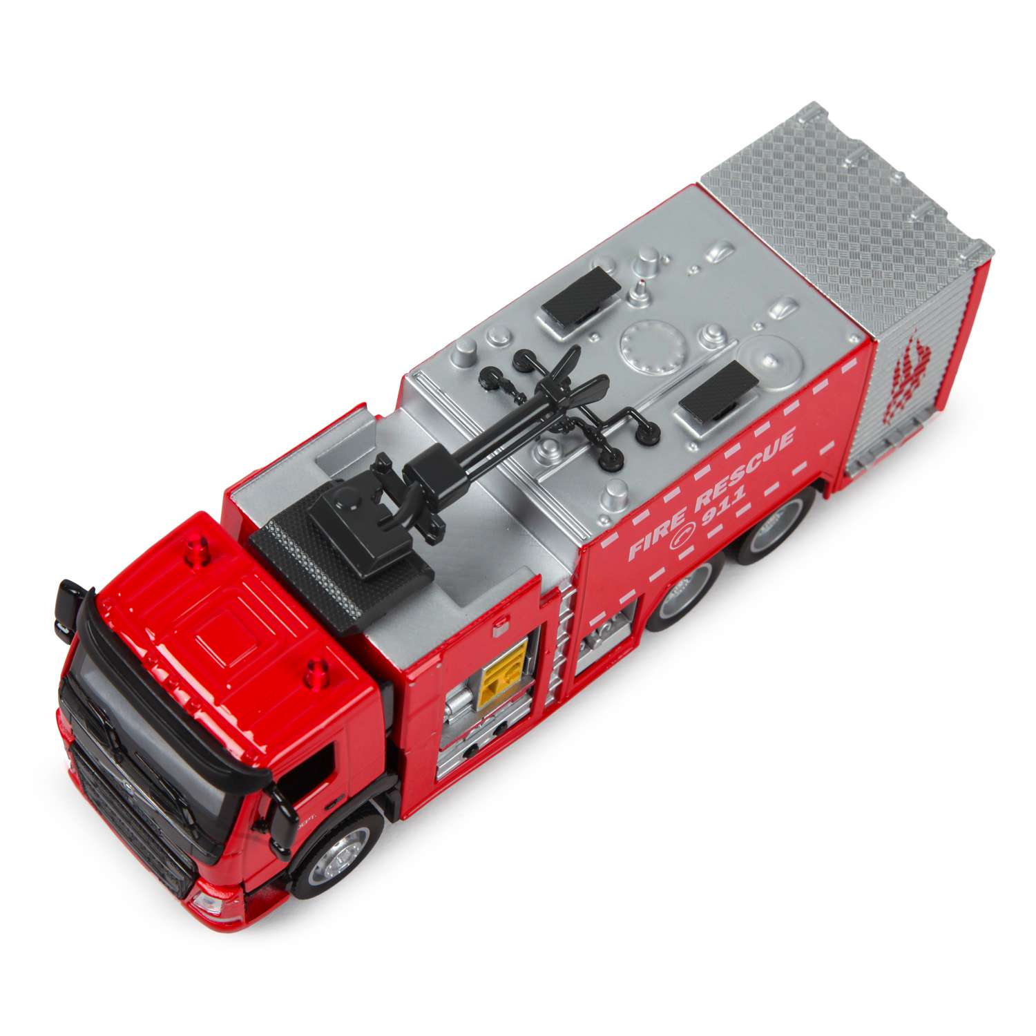 Машина MSZ 1:50 Volvo Fire Fighting Truck Красная 68380 68380 - фото 8
