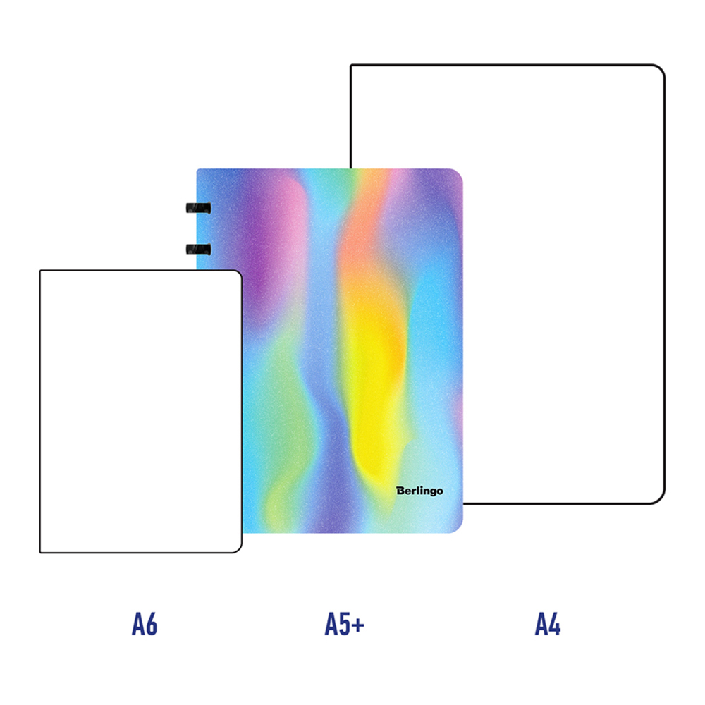 Бизнес-тетрадь Berlingo Gradient А5+ 80 листов клетка на кольцах 80г/м2 пластиковая обложка 700мкм линейка - фото 6
