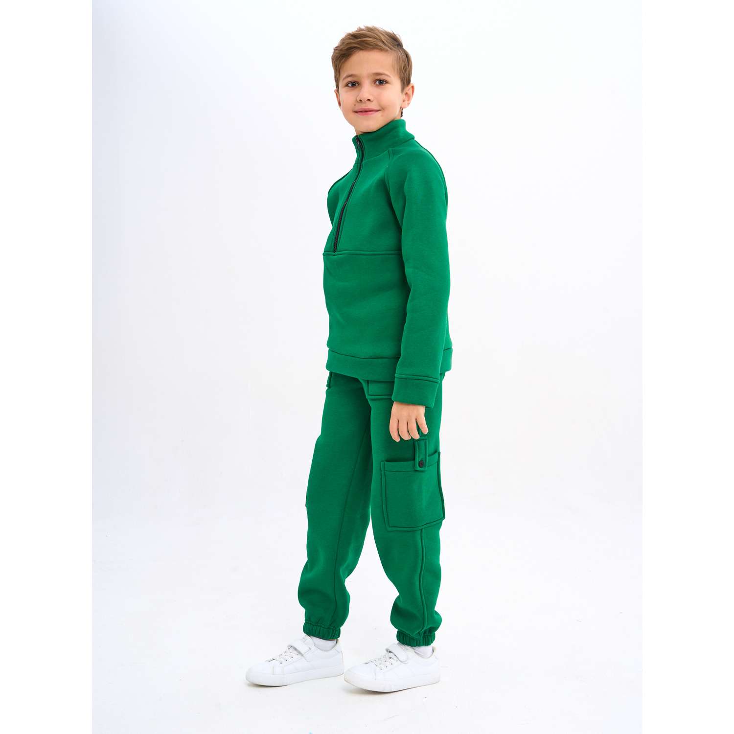 Костюм спортивный Toitoi 2-288 зеленый костюм детский однотон - фото 1