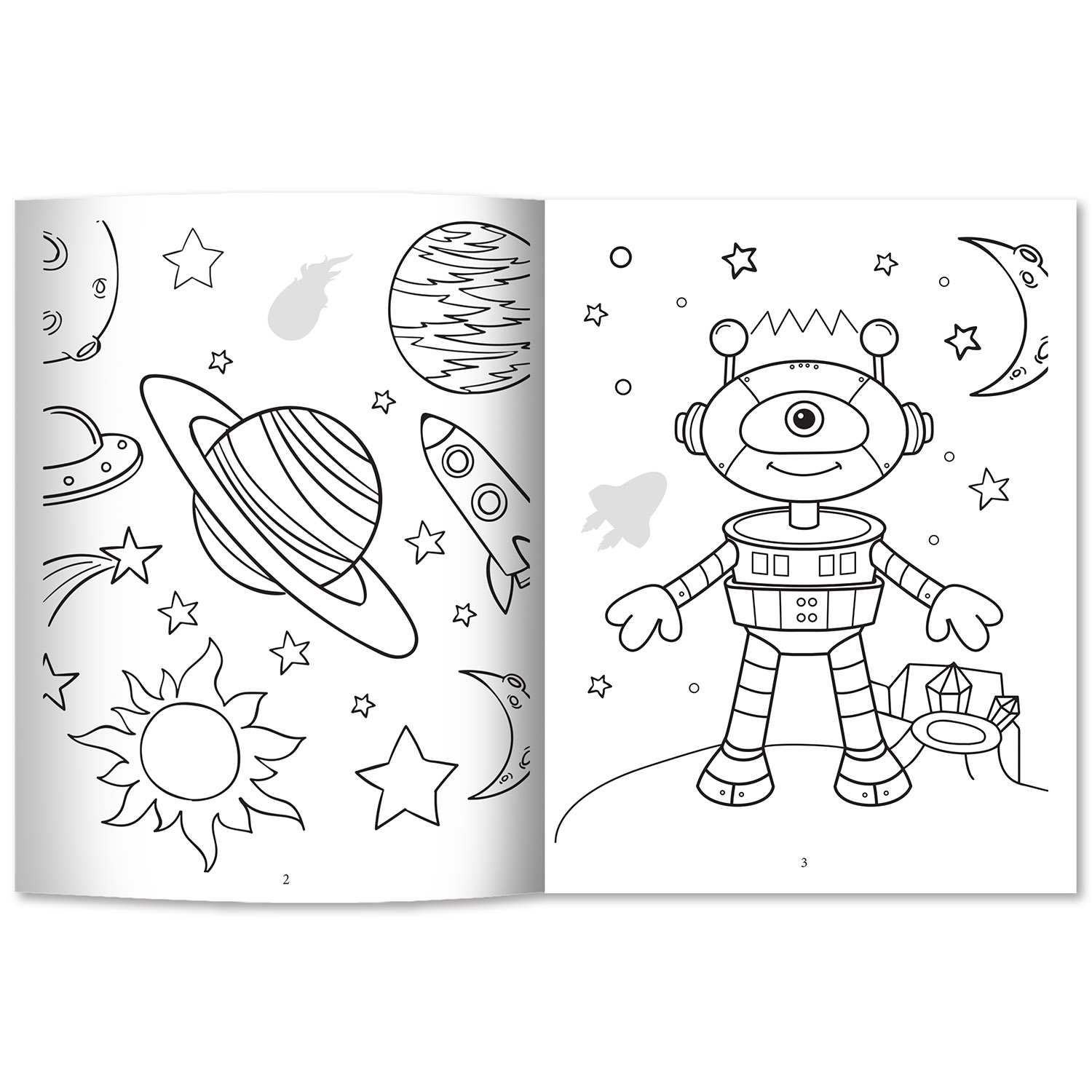 Книга Феникс Раскрась и наклей: Космос: Книжка-раскраска с наклейками - фото 8