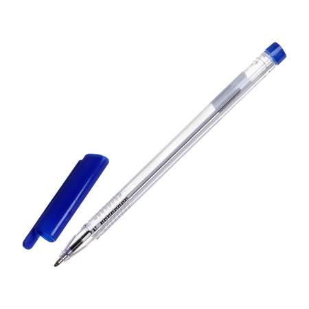 Ручка Calligrata 1.0 мм синяя корпус прозрачный
