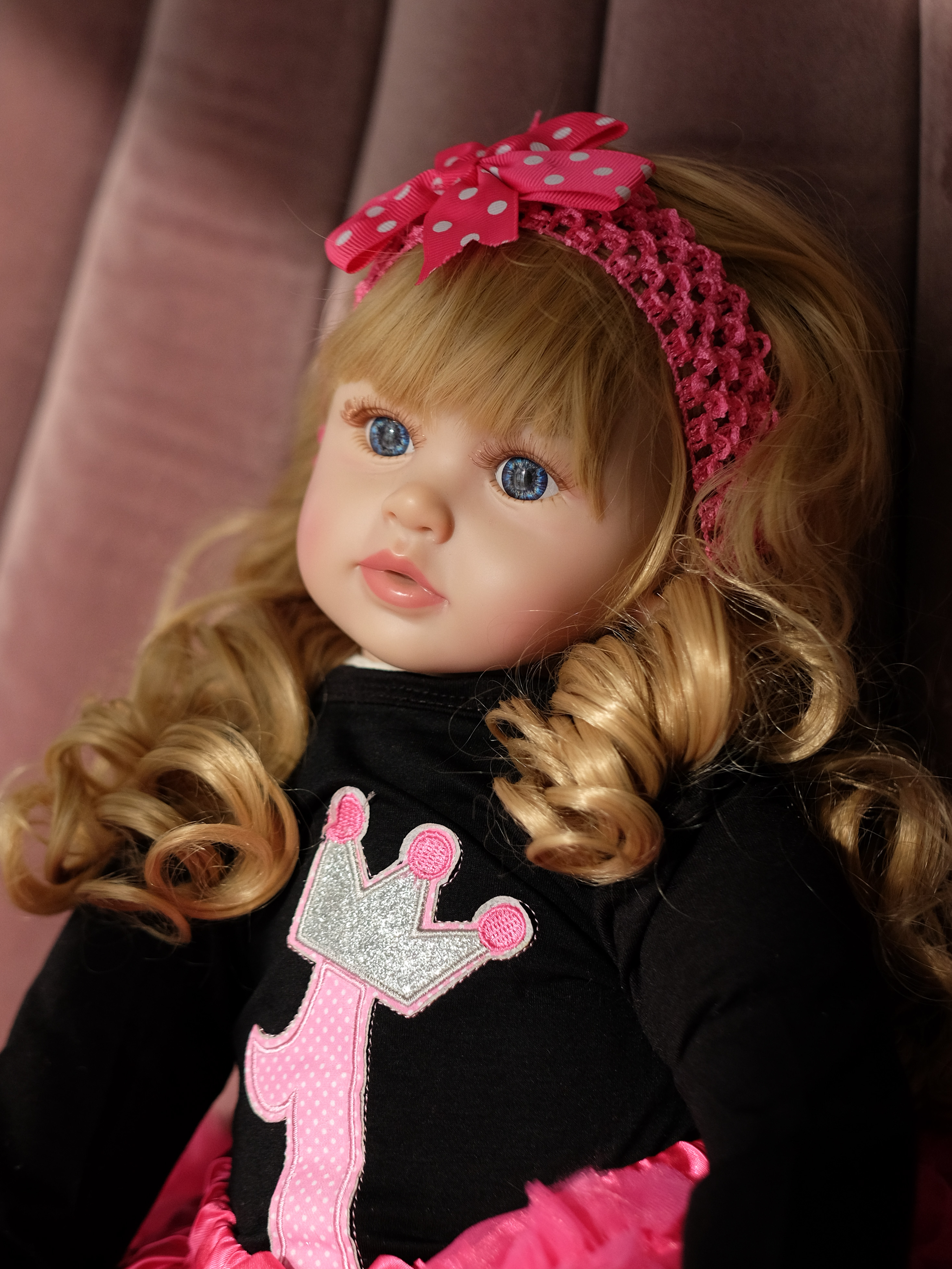 Кукла Kukla.rb Reborn 60 см ярко-розовая pink2 - фото 4