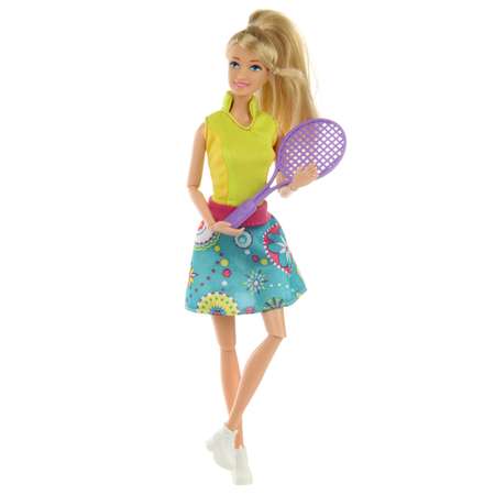 Кукла модель Барби шарнирная Veld Co теннисистка