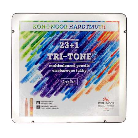 Карандаши многоцветные Koh-I-Noor Tri-tone 24шт 3444N24003PL