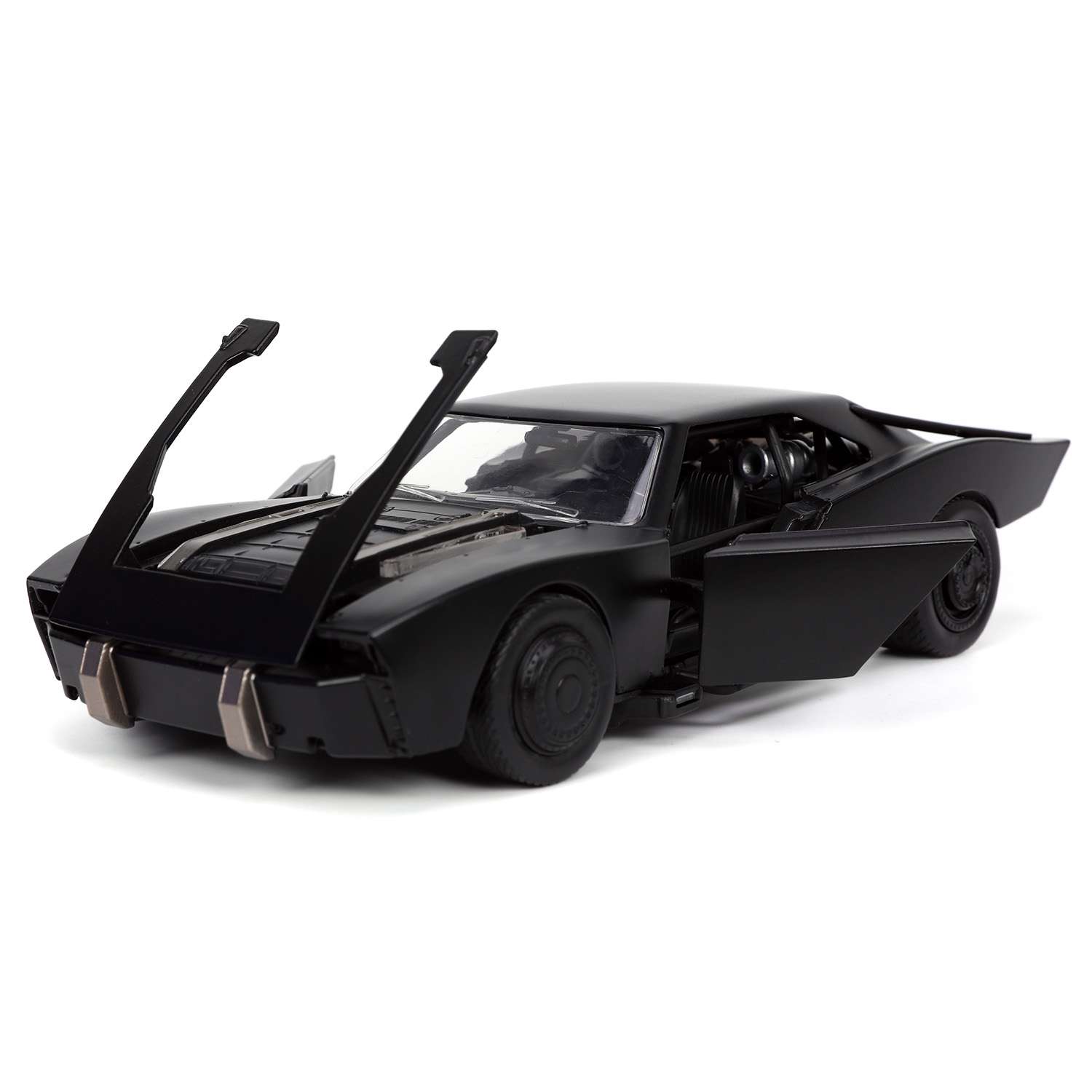Машина Jada Batman 1:24 Batmobile 2021 с фигуркой Batman 32731 Черная ТоуR64 ТоуR64 - фото 4