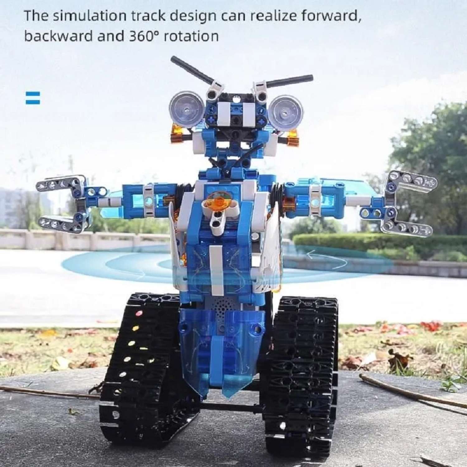 Конструктор Mould King Моторизованный робот с ДУ и подсветкой - фото 4