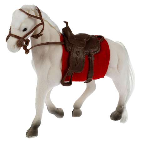 Аксессуары для кукол Карапуз Флокированная лошадь с аксессуарами для Софии