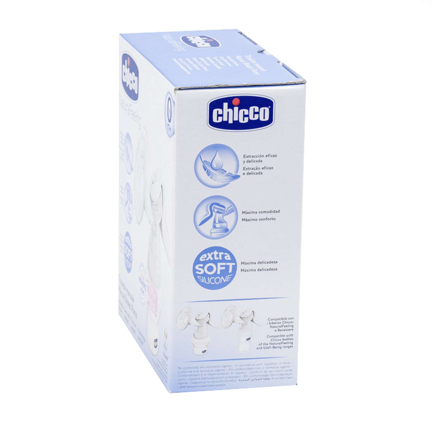 Молокоотсос ручной Chicco Natural Feeling с бутылочкой - фото 8