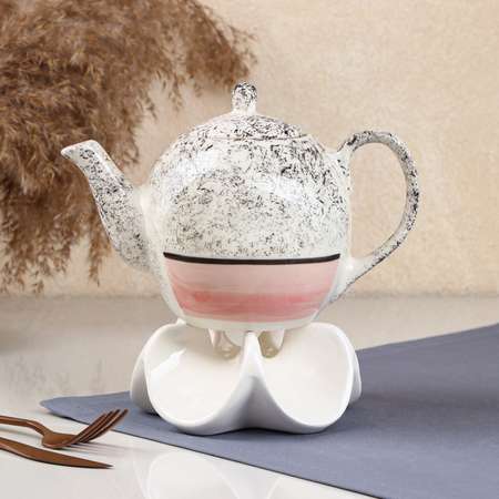 Заварочный чайник Sima-Land «Персия» керамика розовый 0.85 л 1 сорт Иран