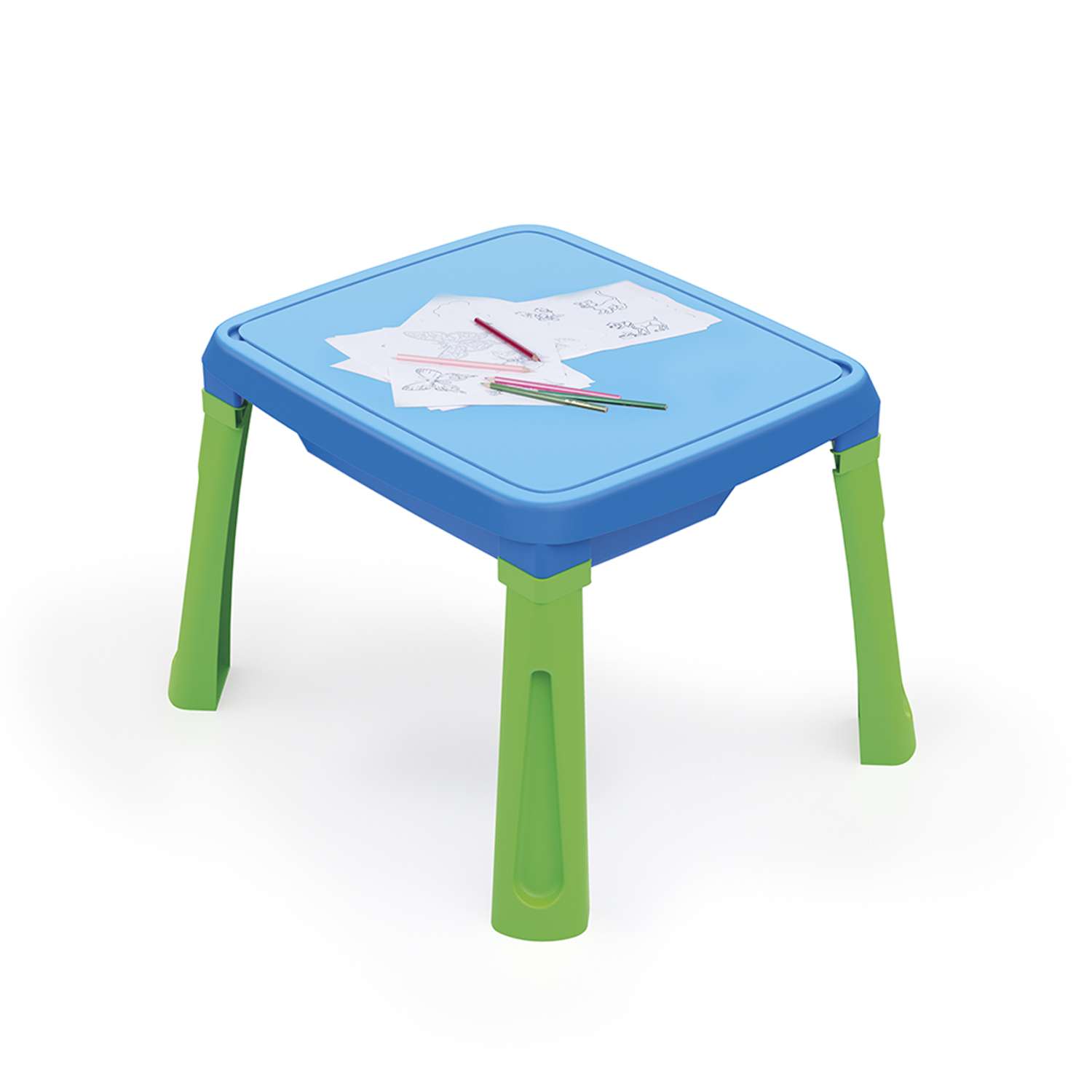 Песочница игровая Dolu 3в1 color песок-вода-столик с аксессуарами - фото 2