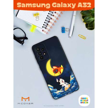 Силиконовый чехол Mcover для смартфона Samsung A32 Союзмультфильм Лунные качели