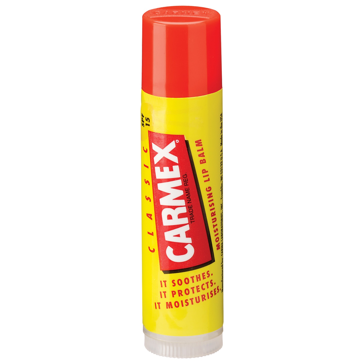 Бальзам для губ CARMEX Классический с защитным фактором SPF 15 в стике - фото 1