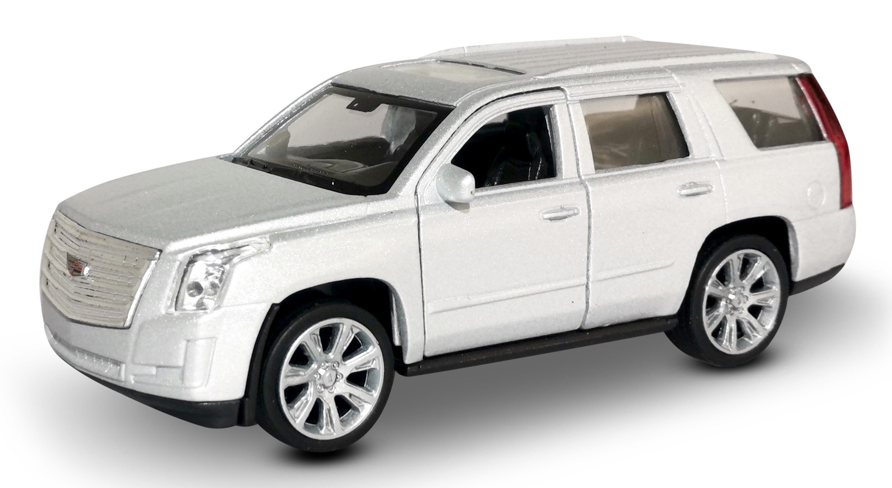 Машинка WELLY модель 2017 Cadillac Escalade 1:38 серебяная