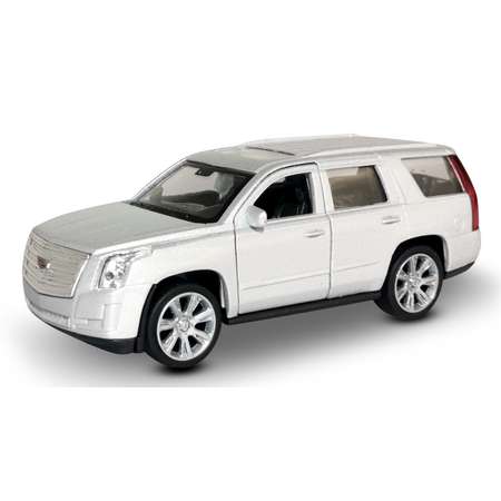 Машинка Welly модель 2017 Cadillac Escalade 1:38 серебяная