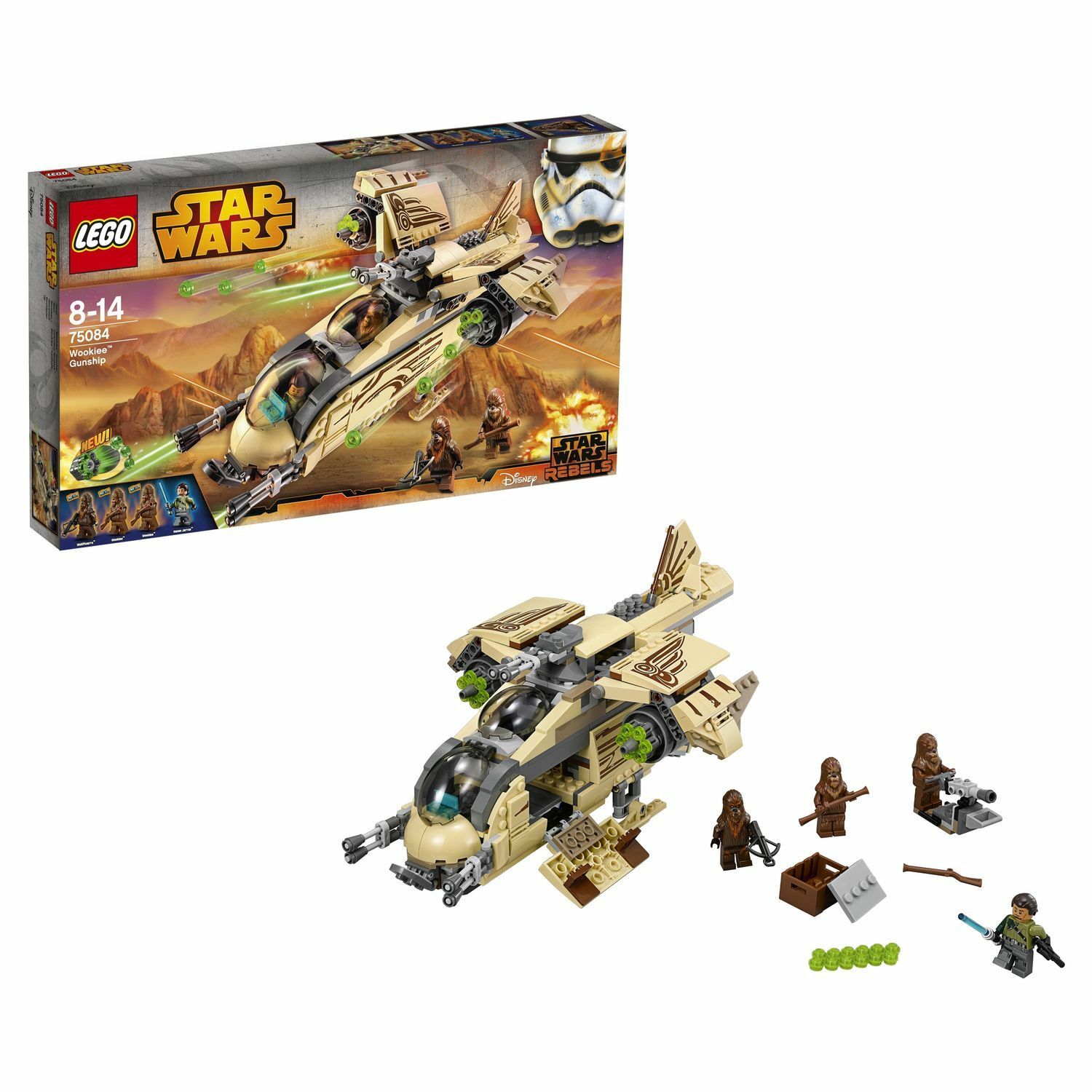 Конструктор LEGO Star Wars TM Боевой корабль Вуки (Wookiee™ Gunship)  (75084) купить по цене 4699 ₽ в интернет-магазине Детский мир