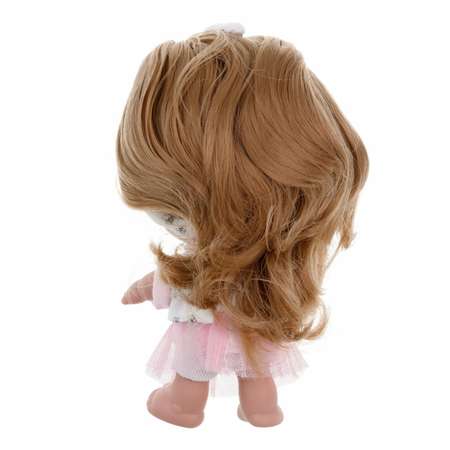 Кукла Arias elegance pequitas со светлыми волосами c cоской в розовом костюме 17 см