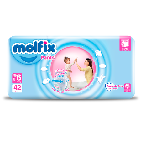 Подгузники JUMBO №6 Molfix 15-22 кг 42 шт