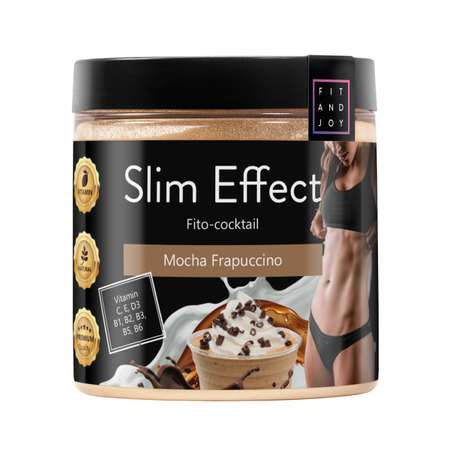 Фитококтейль FIT AND JOY Slim Effect Мокко Фраппучино для снижения веса 90 г