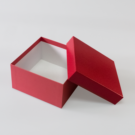 Коробка подарочная Cartonnage крышка-дно Блеск красный