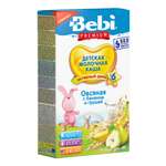 Каша молочная Bebi Premium овсяная с бананом и грушей 200г с 6месяцев