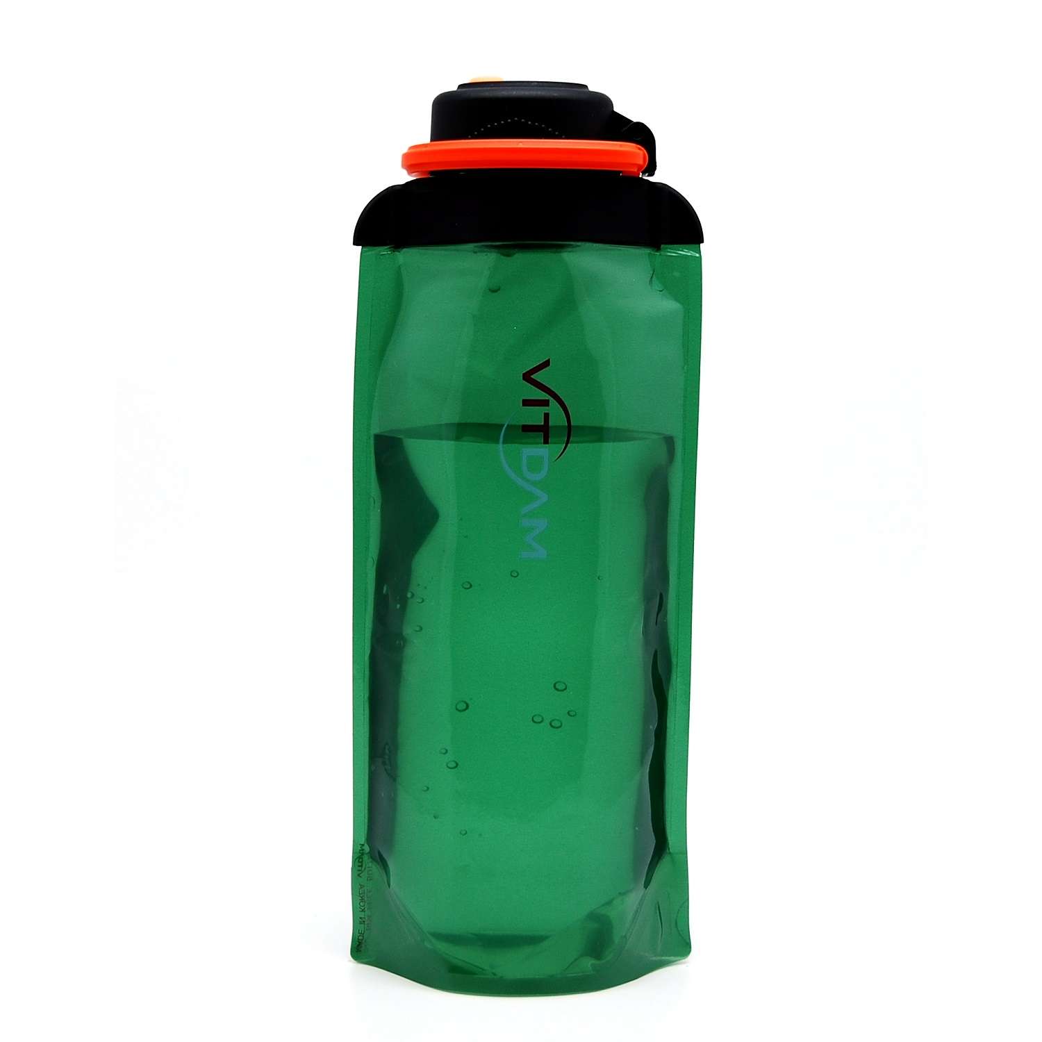 Бутылка для воды складная VITDAM зеленая 700мл B070GRS - фото 1