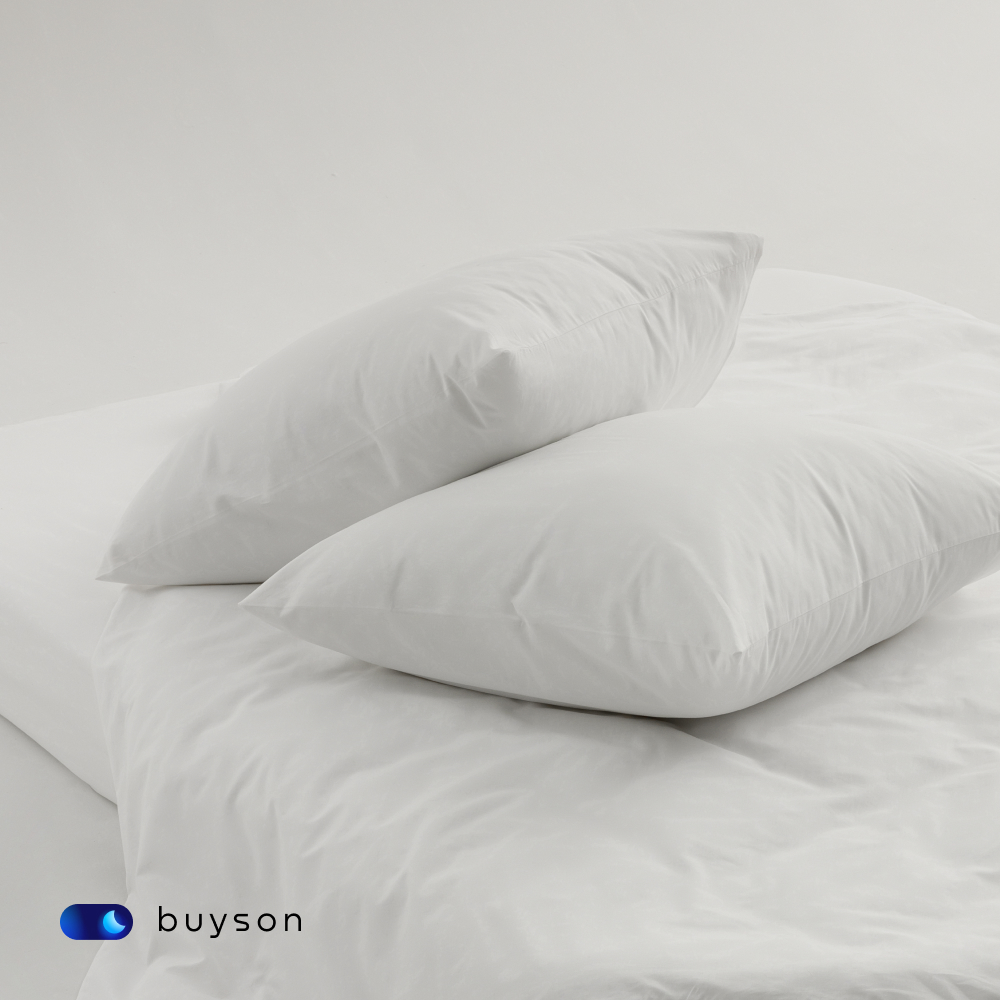 Комплект наволочек buyson BuyDream 50х70 см, хлопковый поплин, цвет белый - фото 5