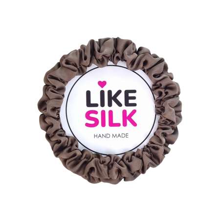 Резинка для волос LIKE SILK №1 шёлк ARMANI молочный шоколад