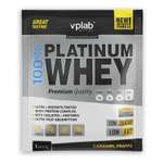 Протеин VPLAB Platinum Whey 100% карамельный фраппе 30г