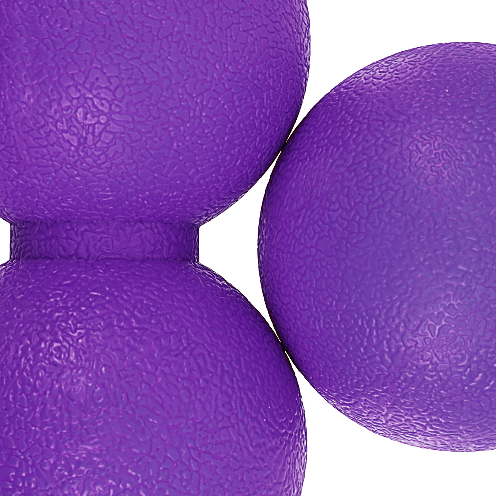 Набор массажных мячей STRONG BODY спортивных для МФР. Классический и сдвоенный: 6 см и 6х12 см. Фиолетовый - фото 5