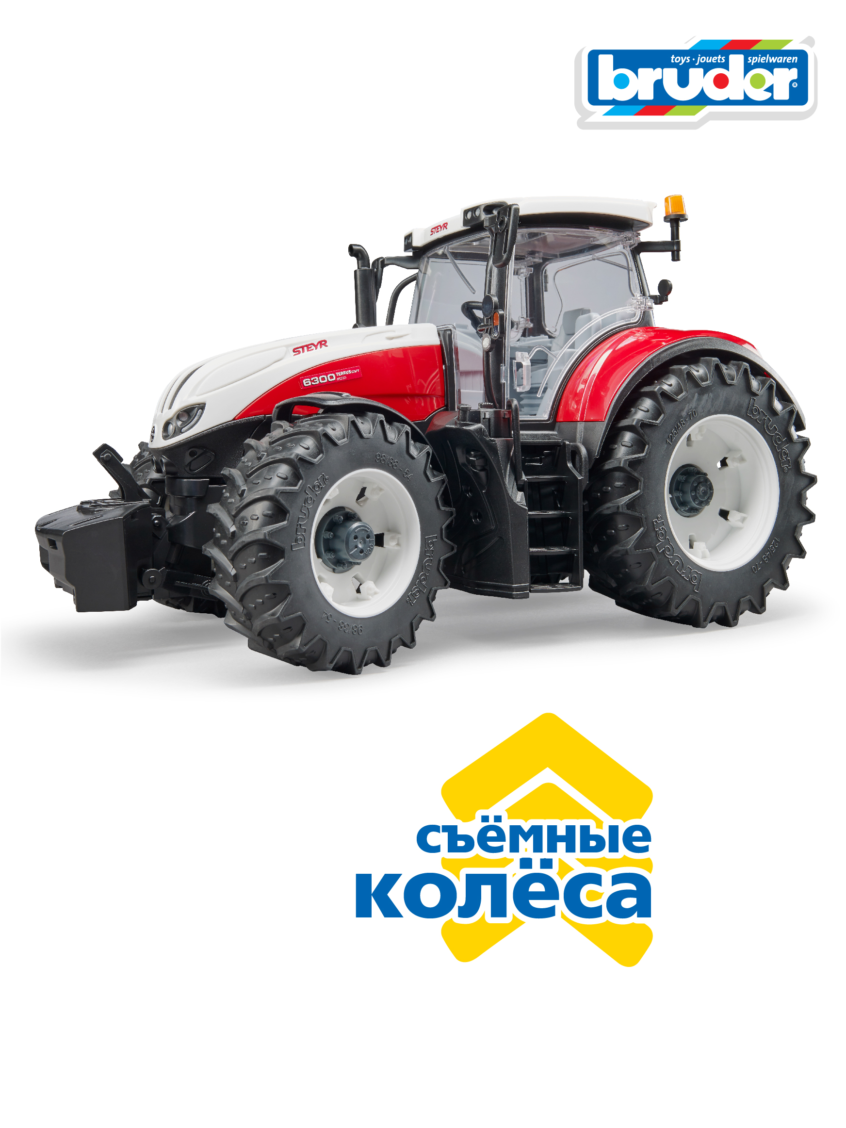 Трактор Bruder Steyr 6300 Terrus CVT 03-180 - фото 7