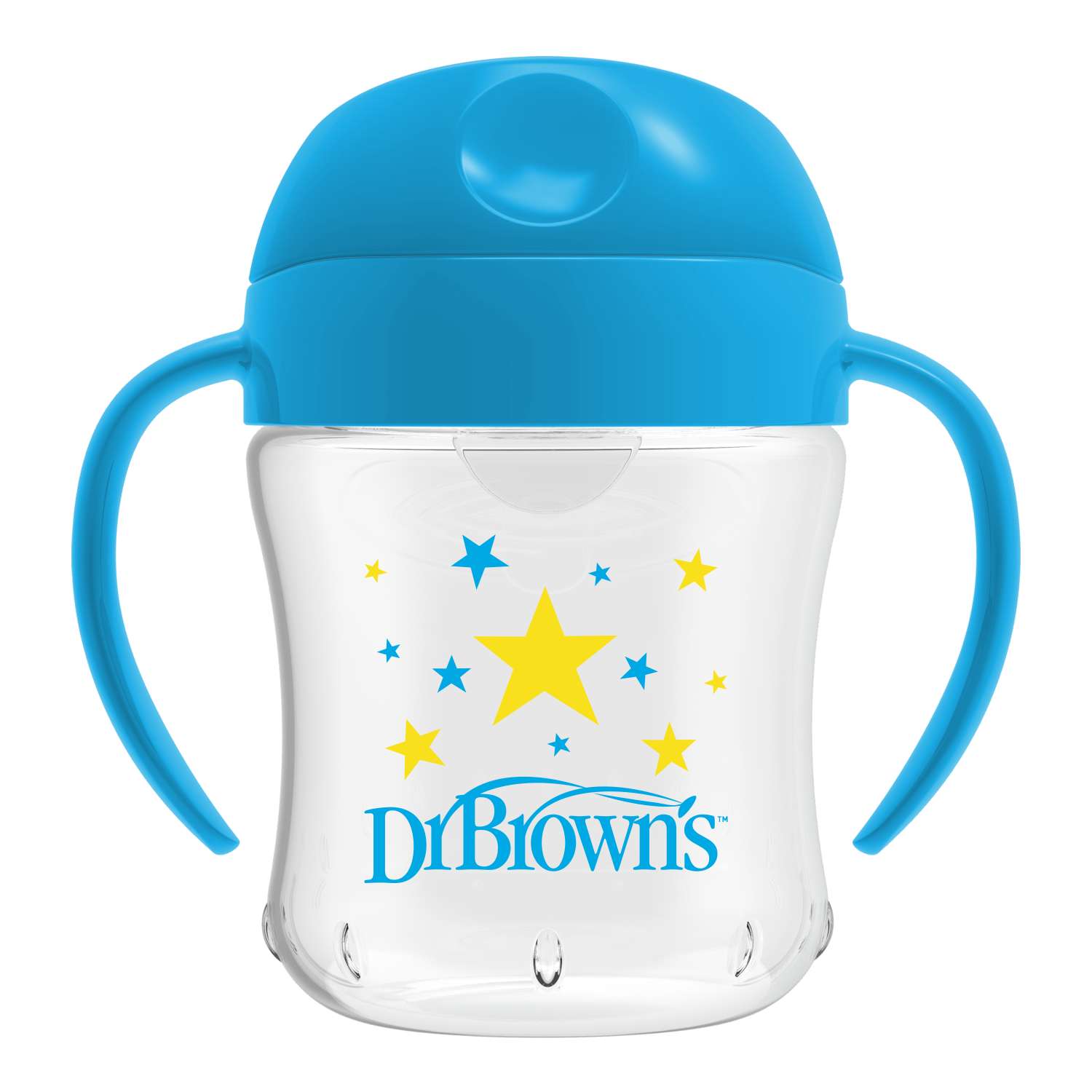 Чашка-непроливайка Dr Brown's с ноcиком 180мл с 6месяцев Синяя - фото 1