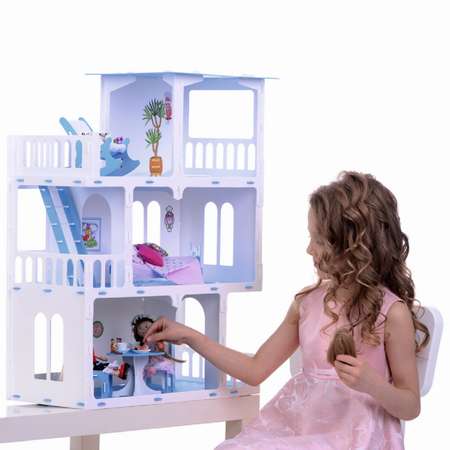 Домик для кукол Krasatoys Маргарита с мебелью 5 предметов 000272