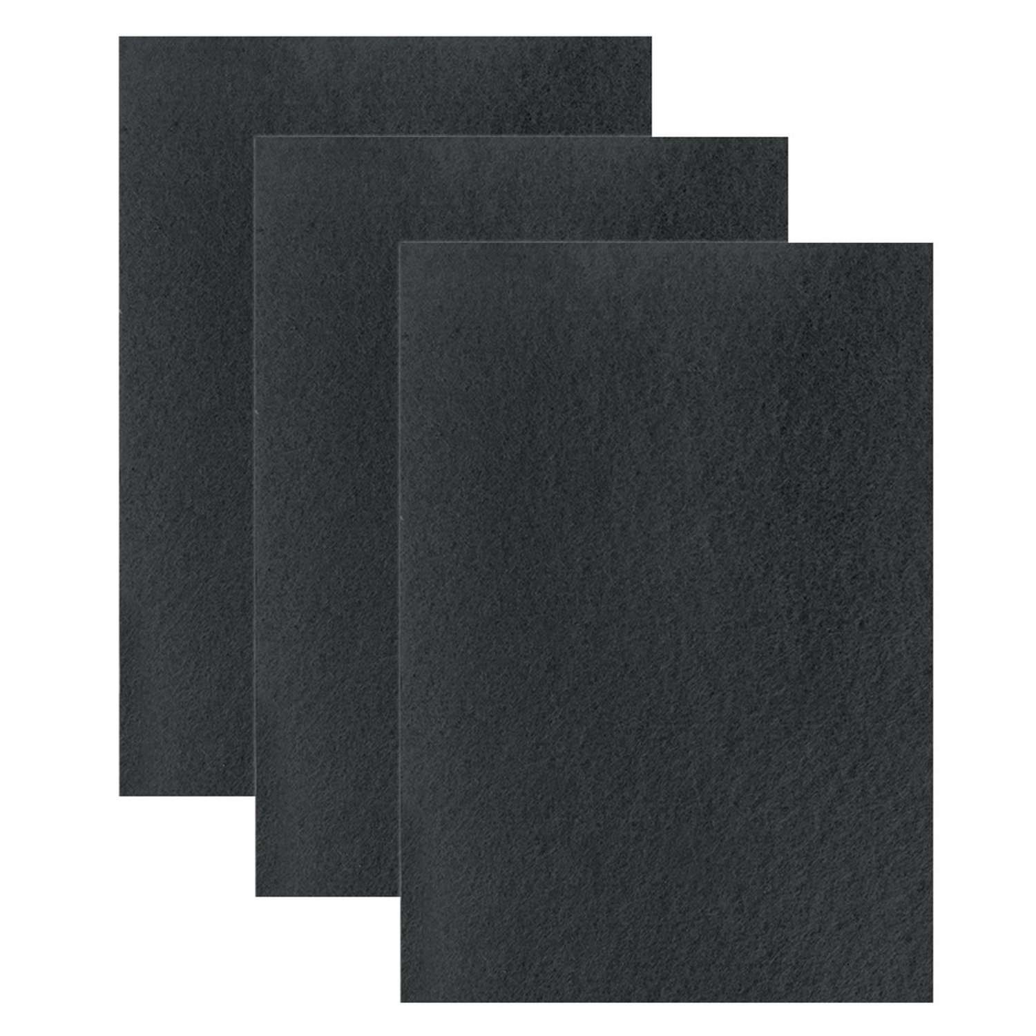 Цветной фетр Остров Сокровищ листовой декоративный для творчества 400х600 мм черный 3 л - фото 2
