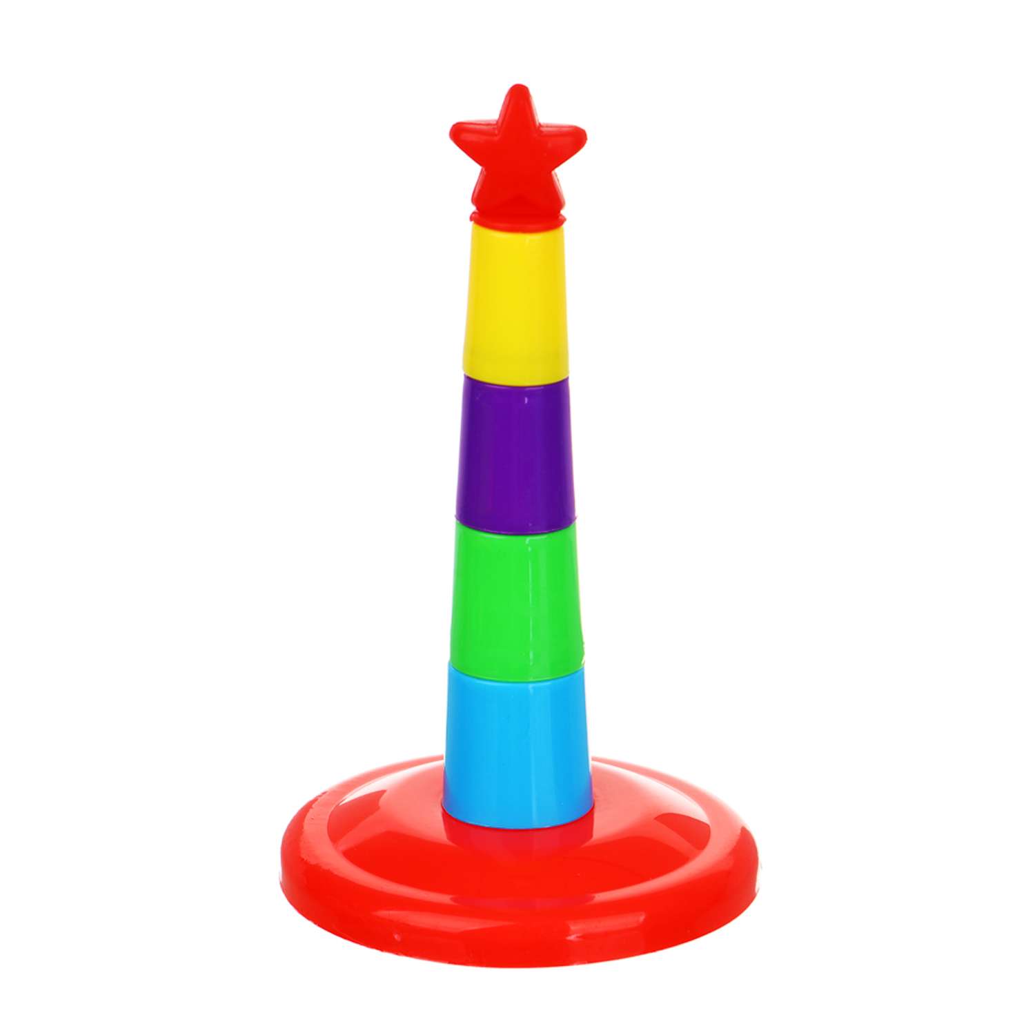 Развивающая игрушка Игроленд Пирамидка с кольцами - фото 4