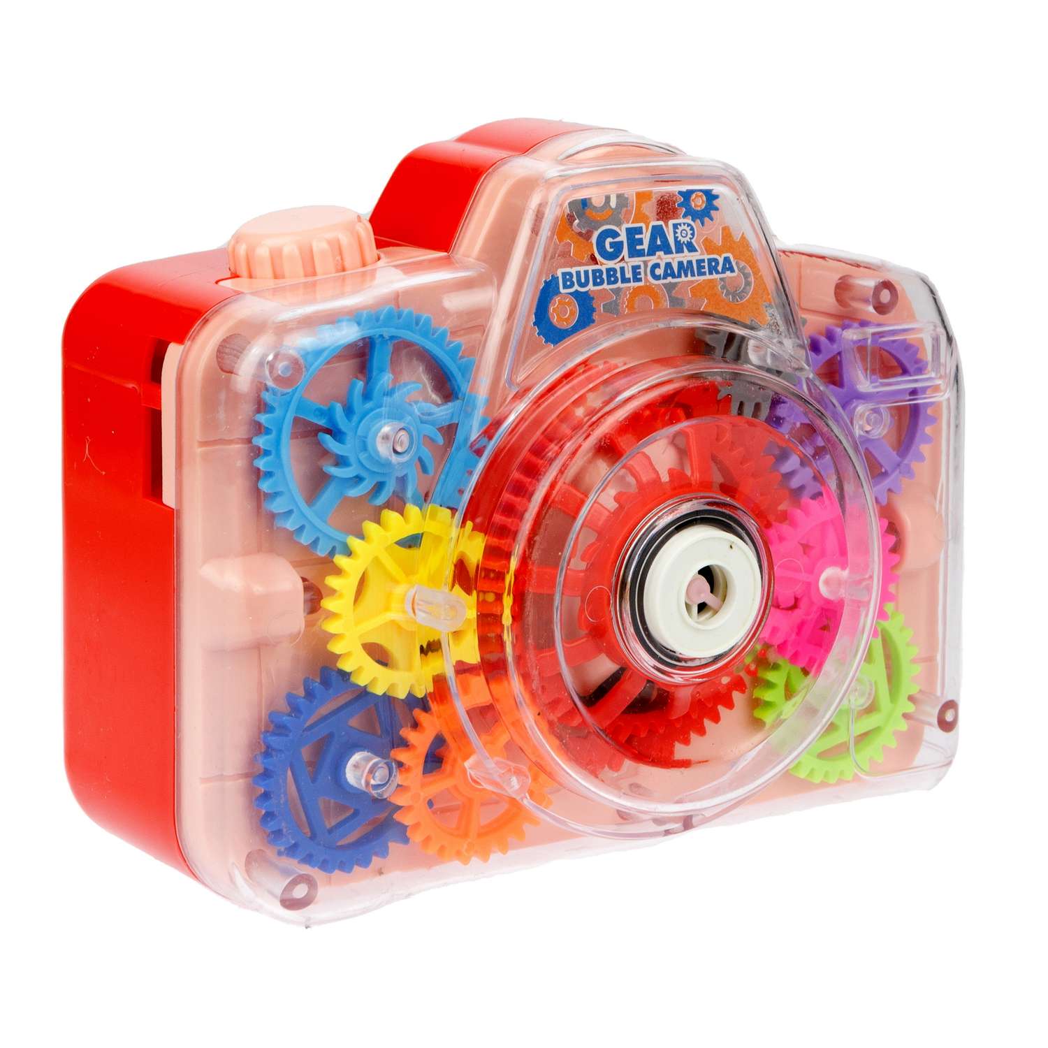 Игрушка Мы-шарики Фотоаппарат для пускания мыльных пузырей со светом красный - фото 5