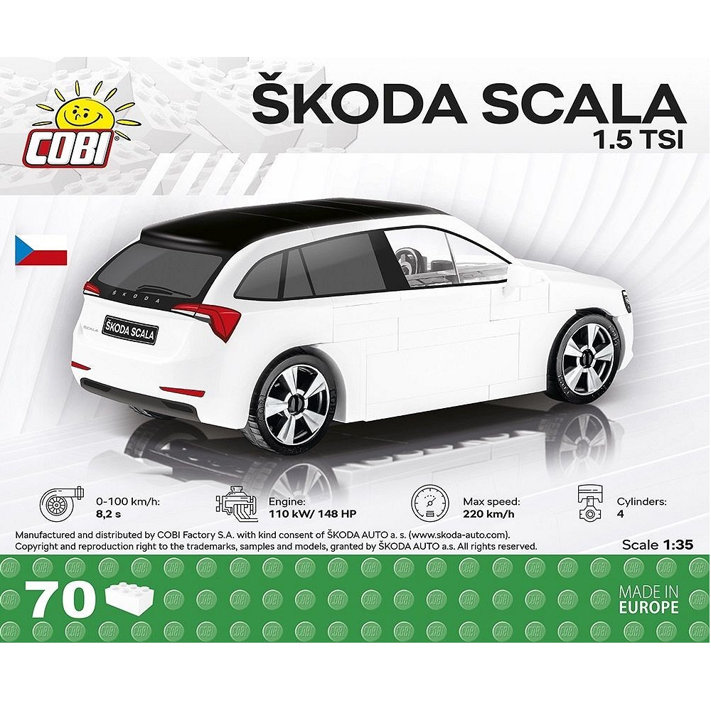 Конструктор COBI Автомобиль Skoda Scala 1.5 TSI - фото 7